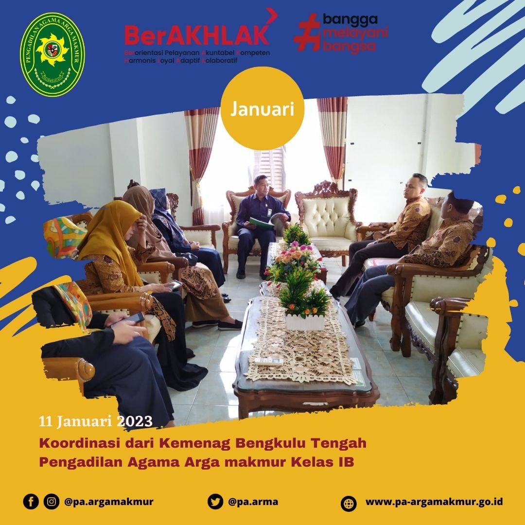 110123 Koordinasi dari Kemenag Bengkulu Tengah