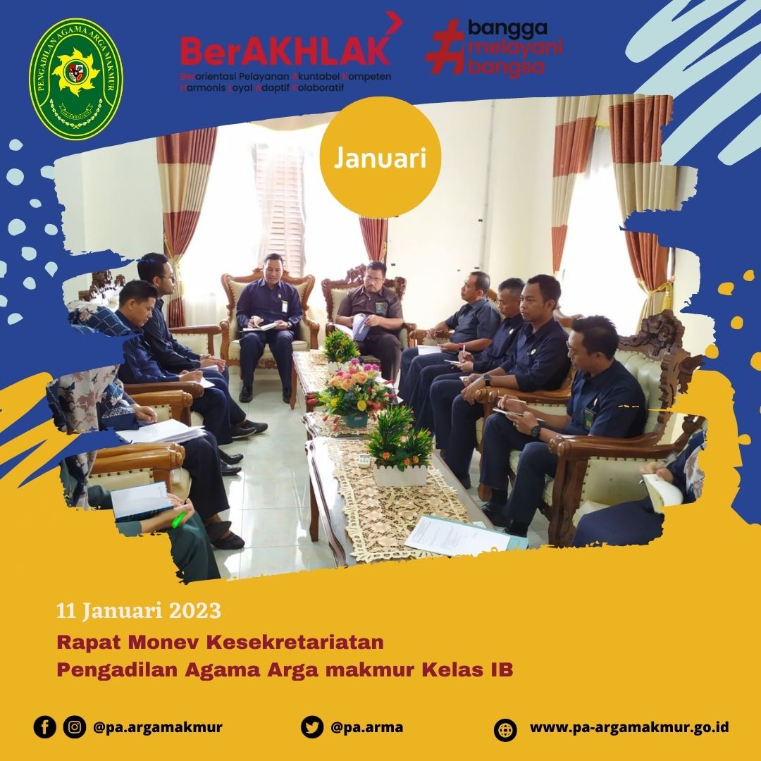 110123 Rapat Monev kesekretariatan