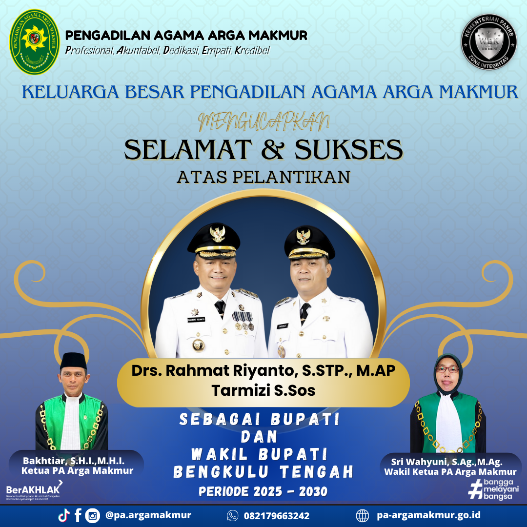 Ucapan Selamat Bupati Benteng 2025