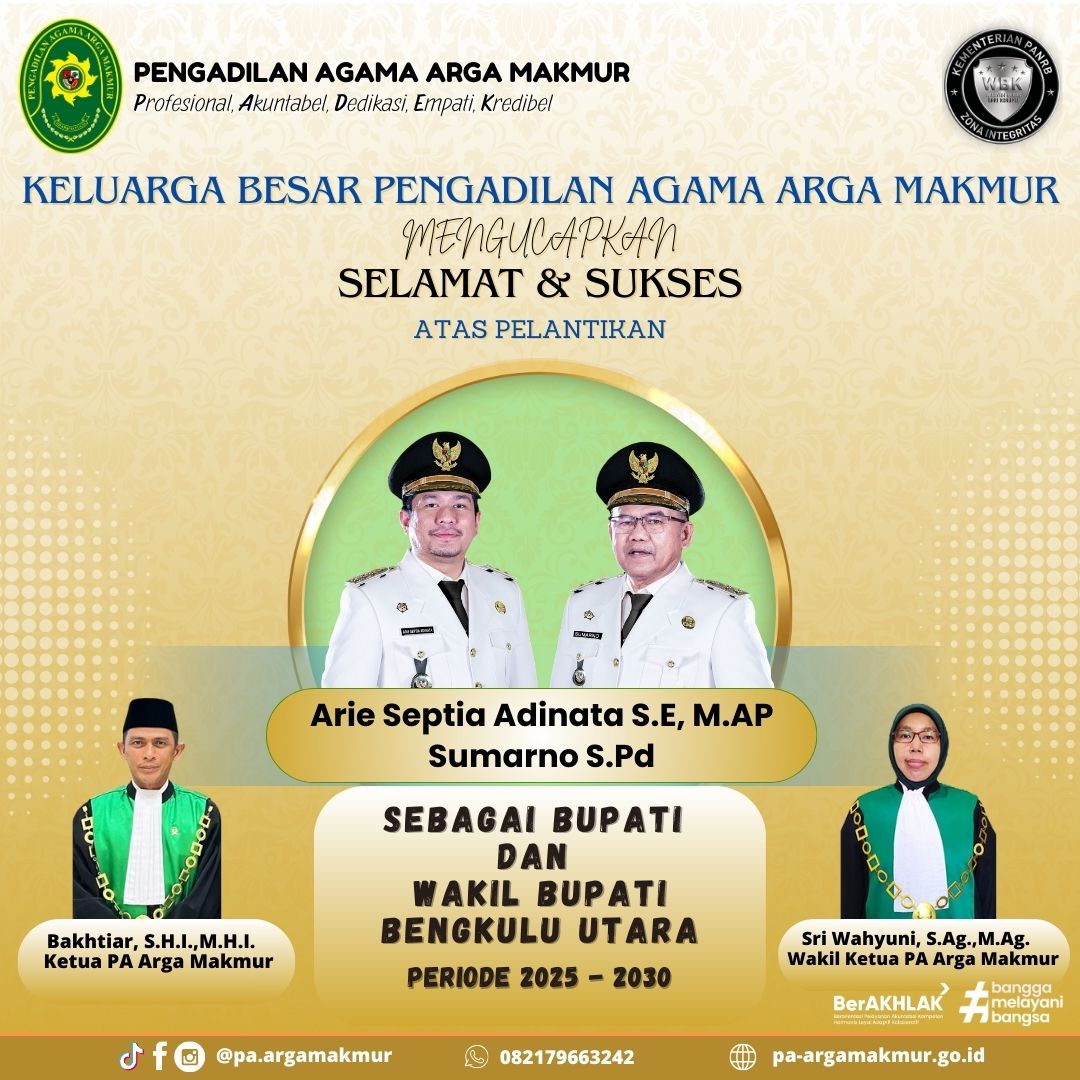 Ucapan Selamat Bupati Utara 2025