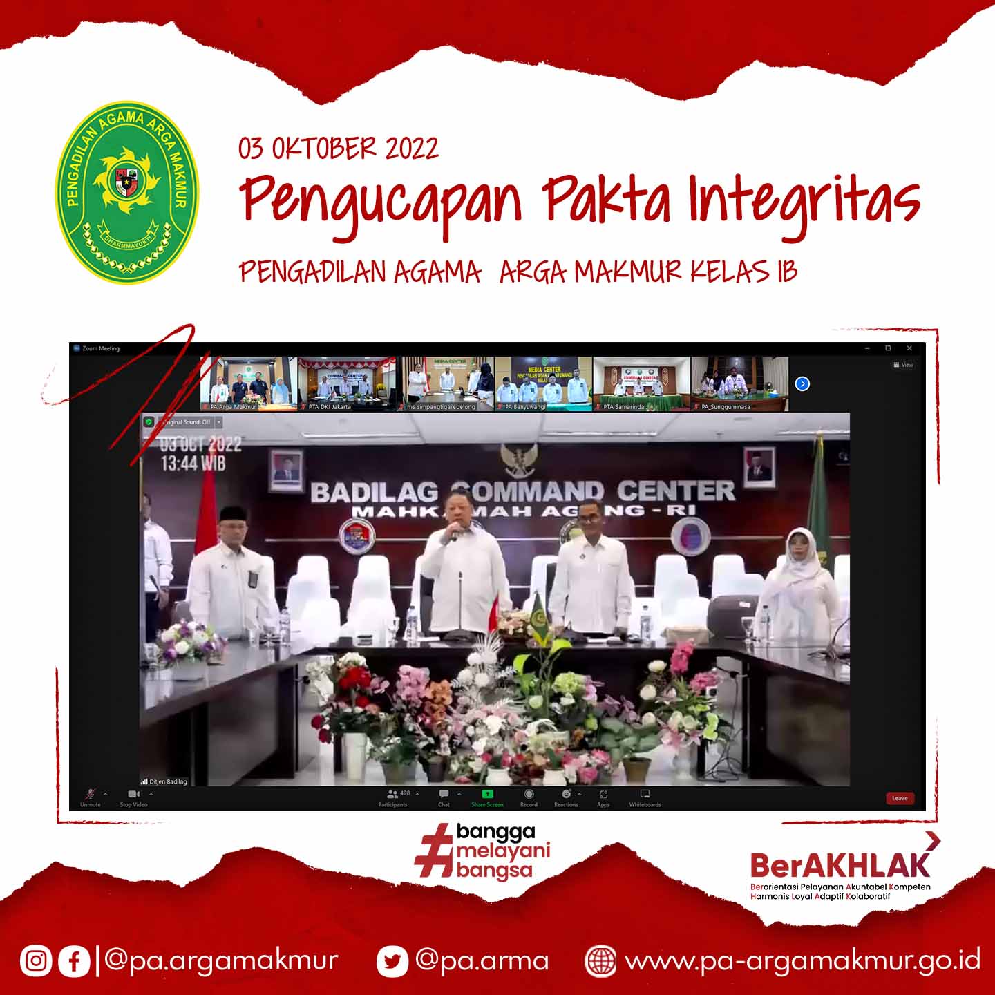 Pengucapan Pakta Integritas 1