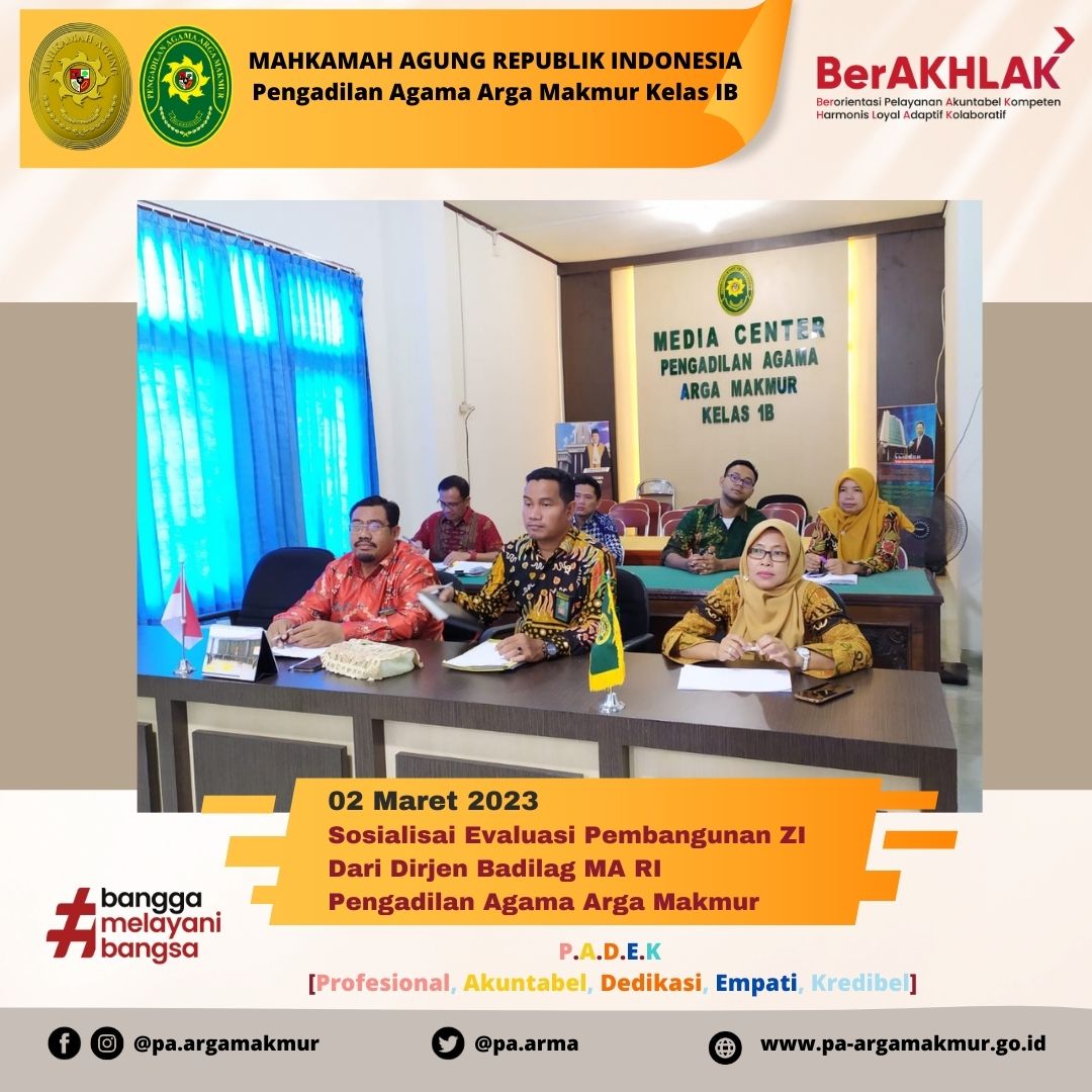 020323 Sosialisasi Pembangunan ZI oleh Dirjen Badilag