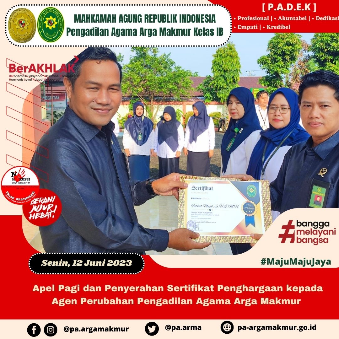 120623 Apel Pagi dan Setfikat Agen 2