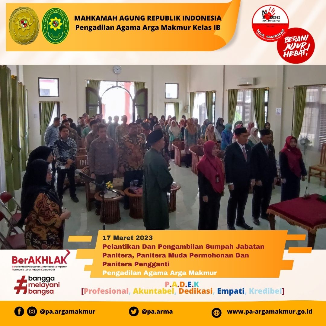 170323 Pelantikan dan pengambila sumpah Panitera panmud pp 2