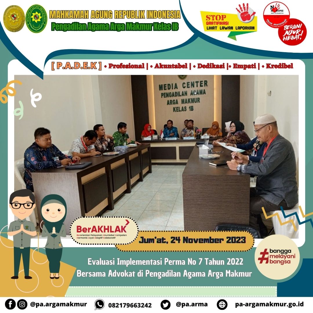 241123 Evaluasi PERMA no 7 bersama Advokat 2