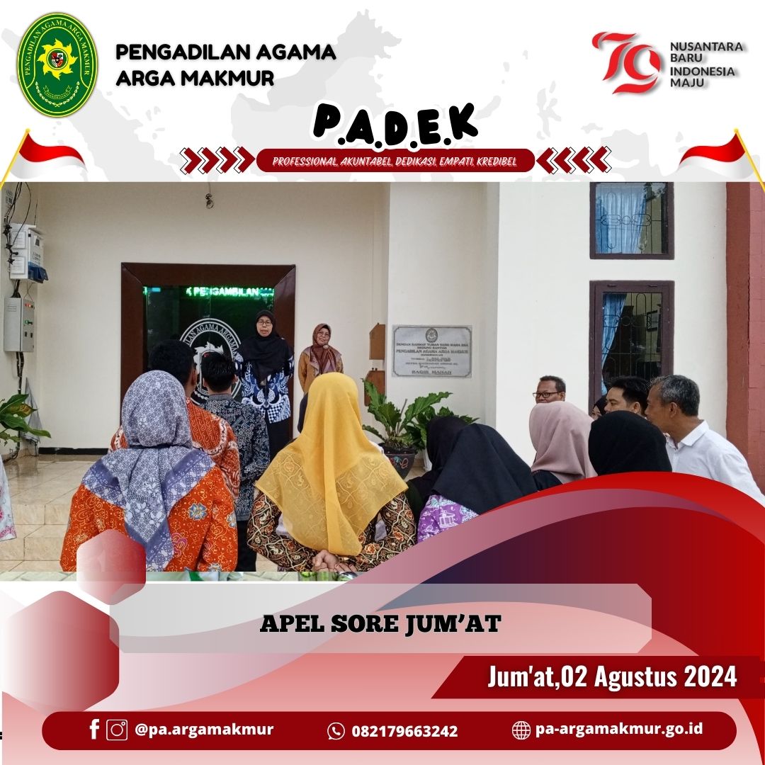 020824 Apel jumat sore