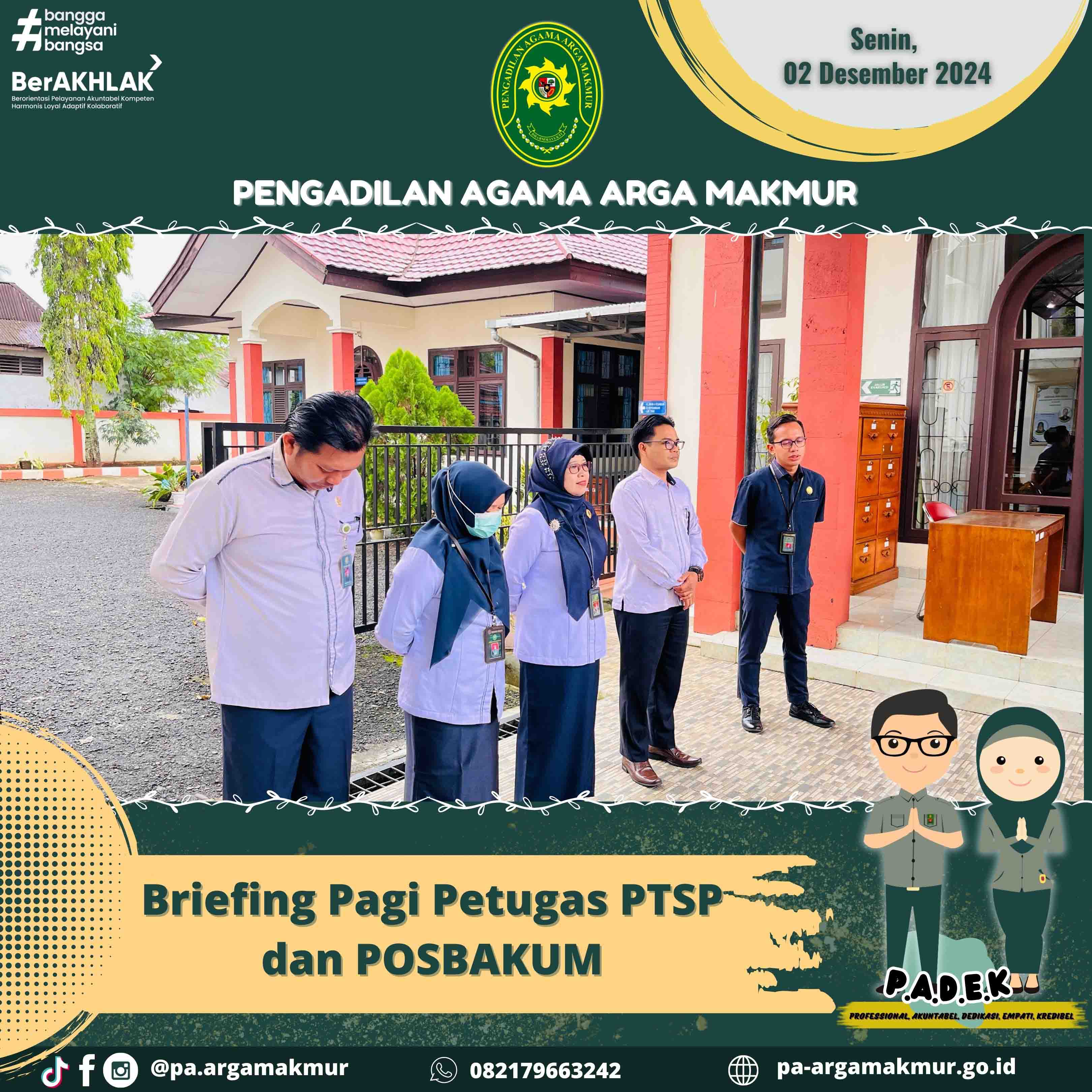 021224 Briefing Petugas PTSP dan POSBAKUM 1
