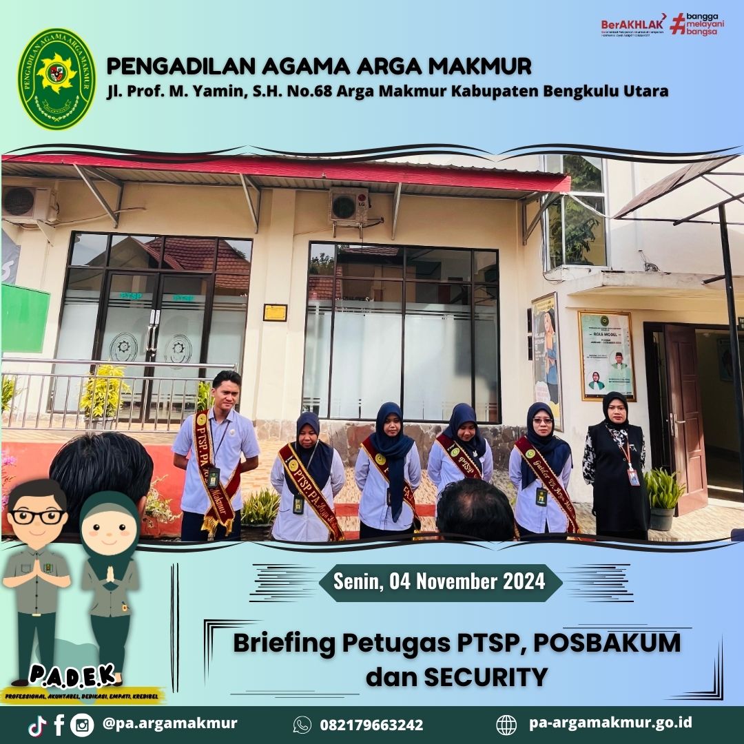 041124 Breafing Petugas PTSP POSBAKUM dan Security 2