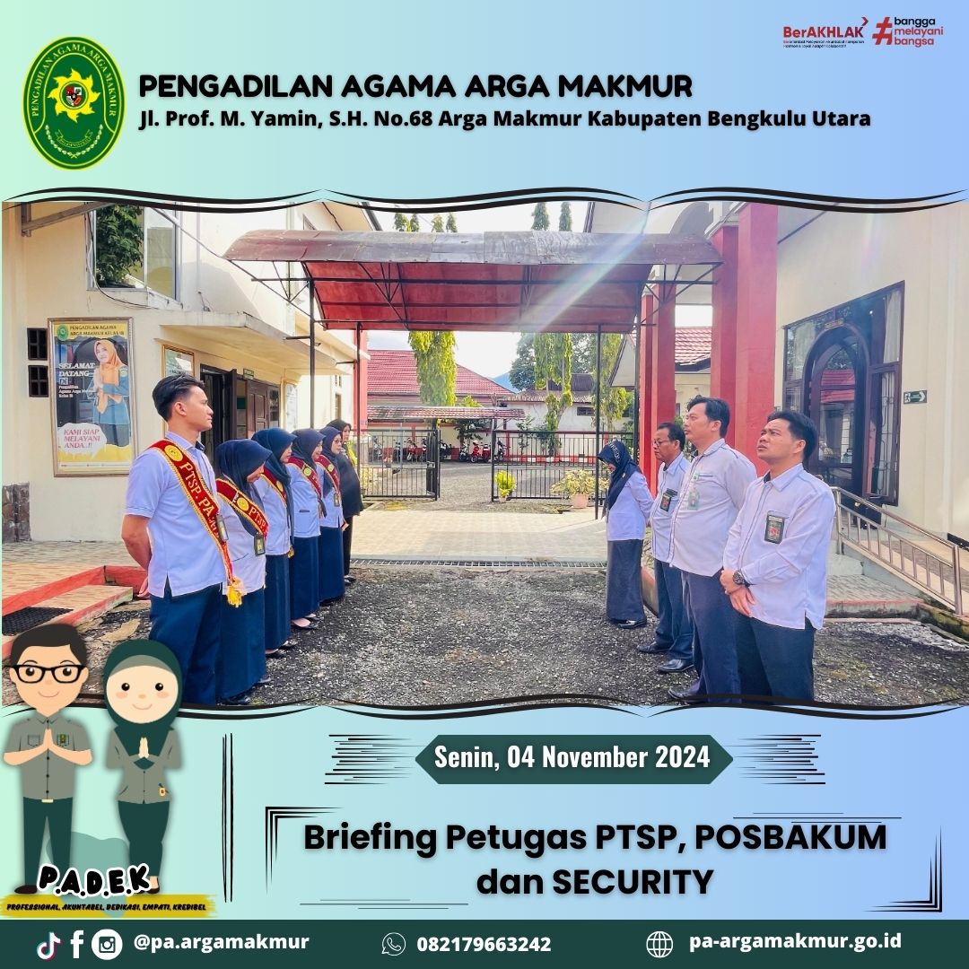 041124 Breafing Petugas PTSP POSBAKUM dan Security 3