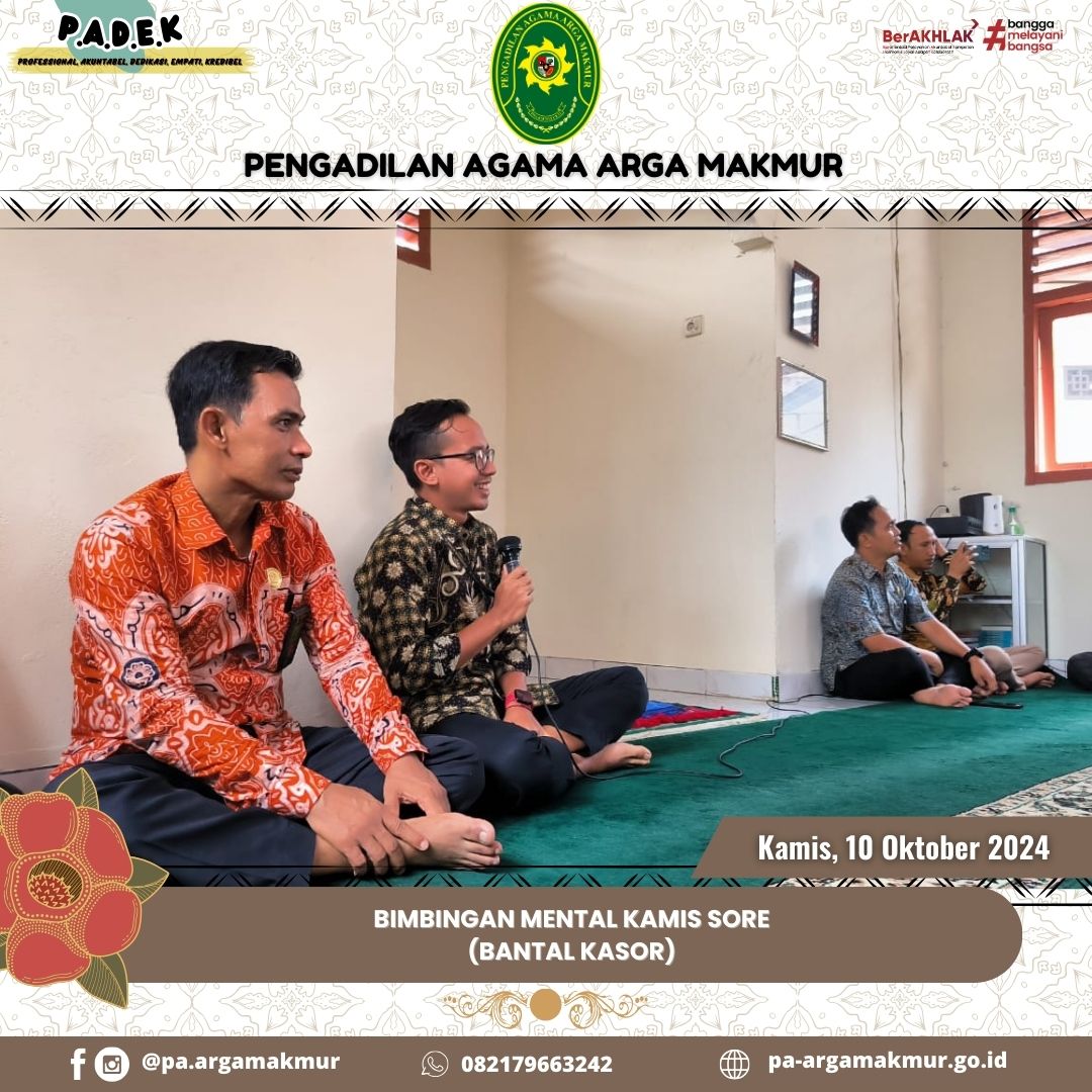 101024 Bimbingan Mental Kamis Sore