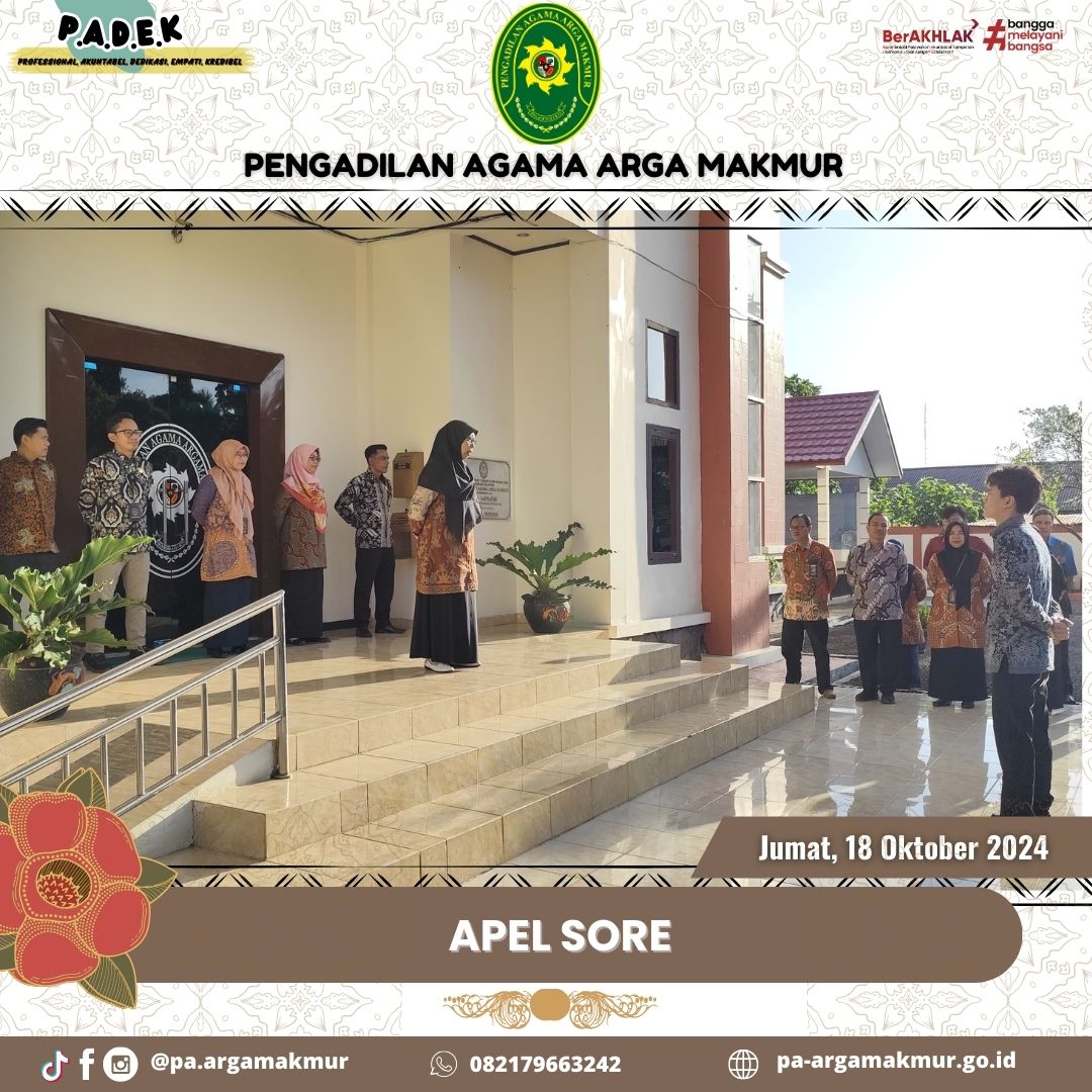 181024 Apel Sore Jumat 2