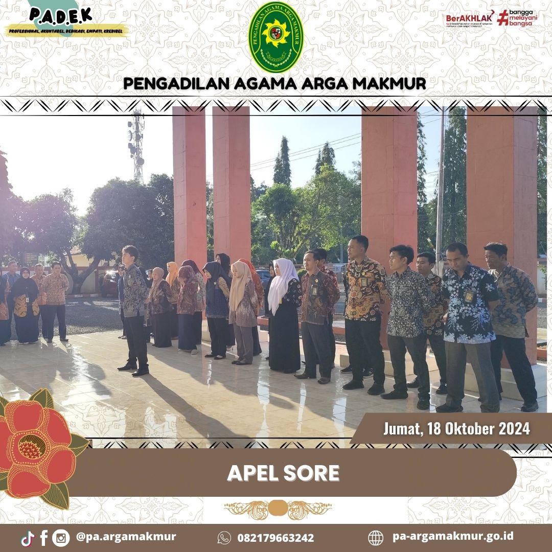 181024 Apel Sore Jumat 3