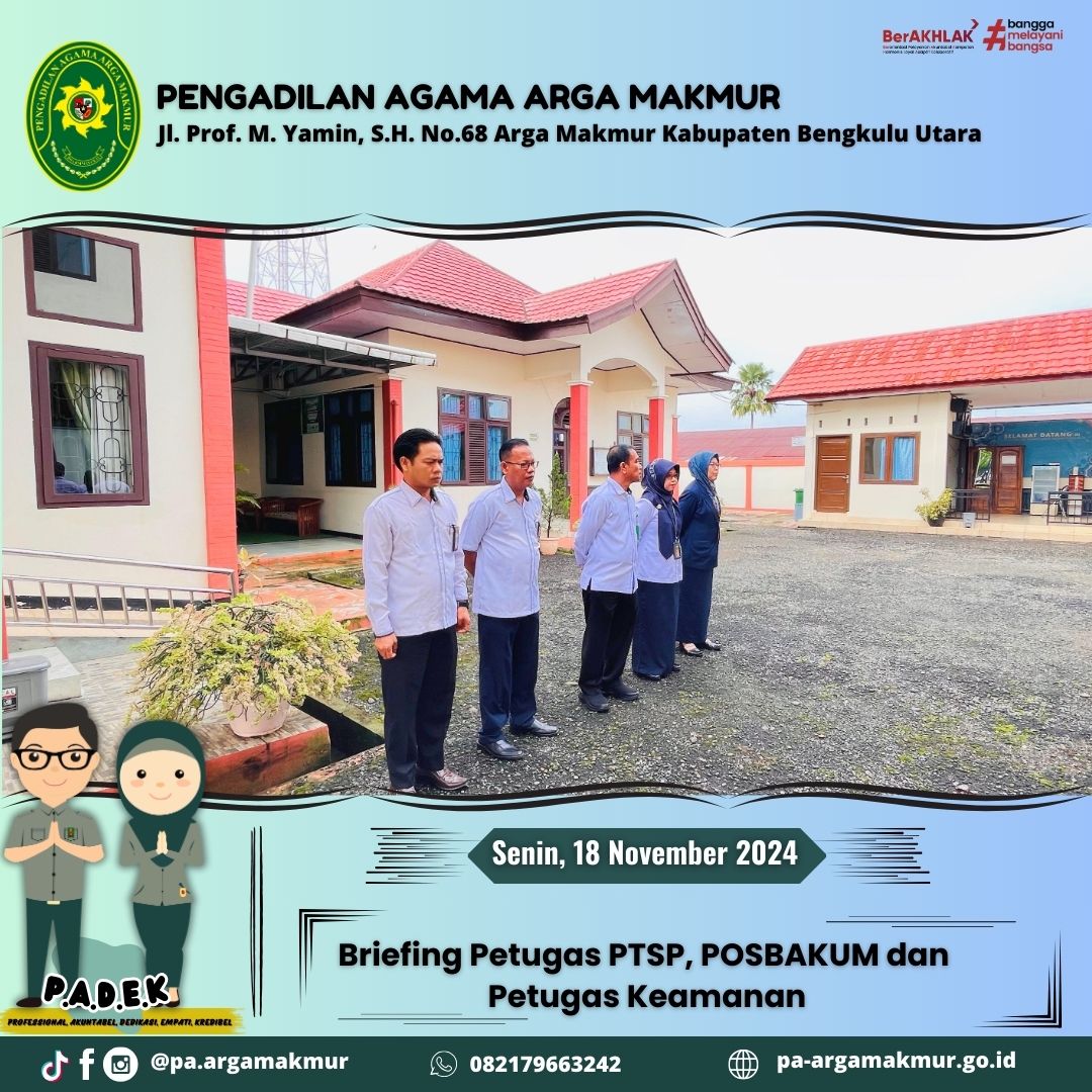 181124 Briefing Petugas PTSP POSBAKUM SATPAM 3