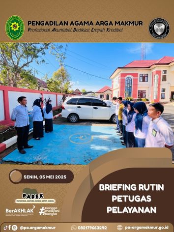 050525 Briefing Petugas PTSP 1