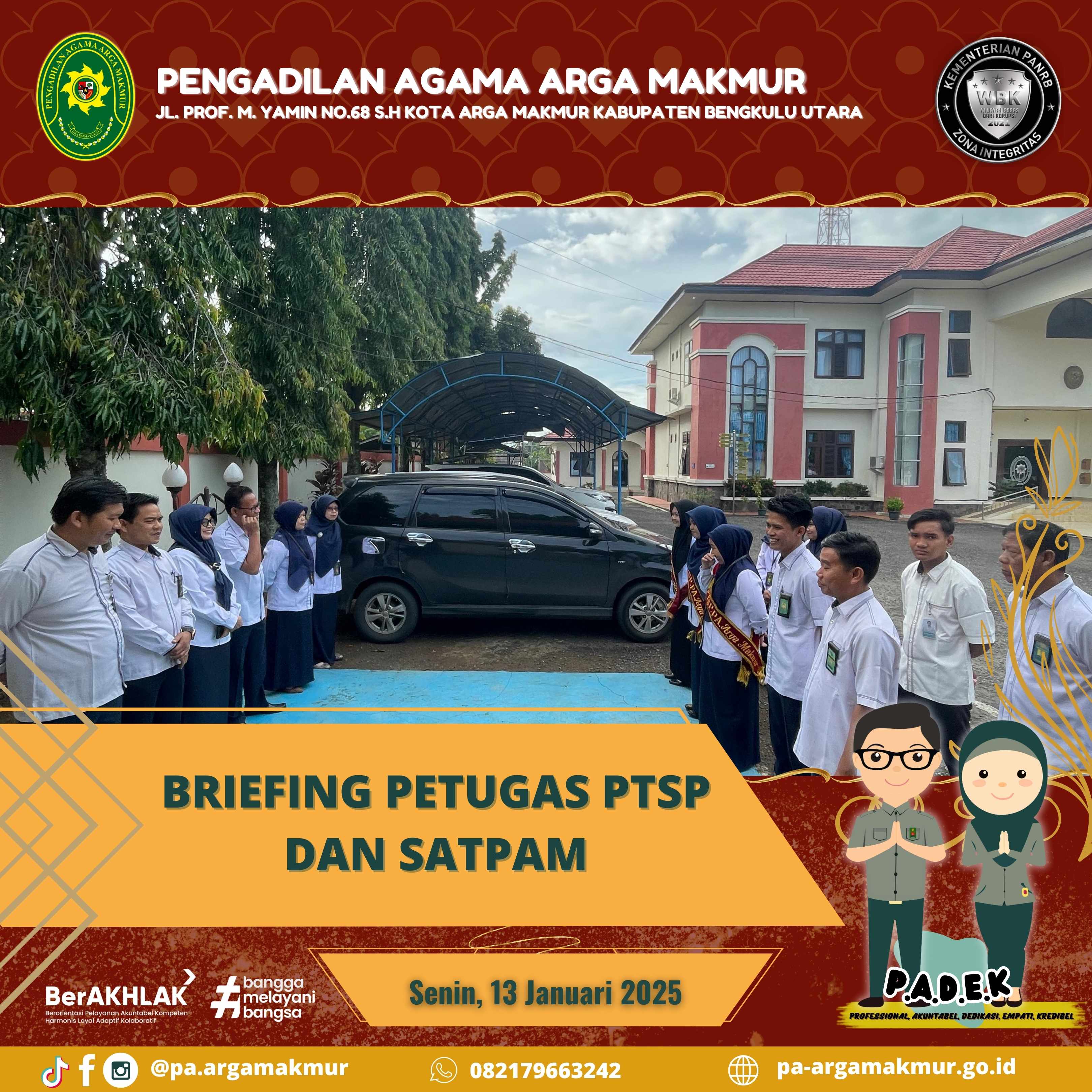 130125 Briefing Petugas PTSP dan SATPAM 1
