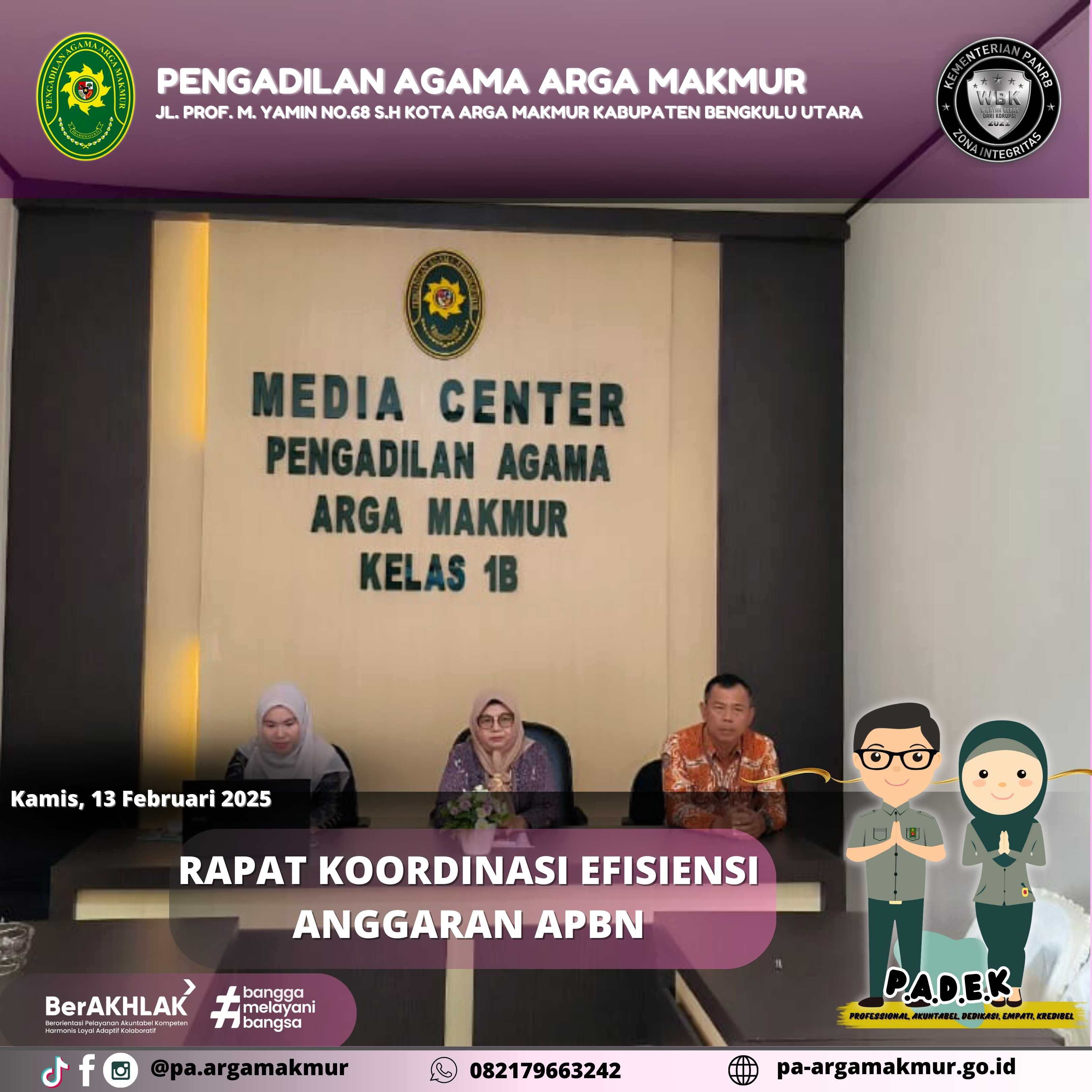 130225 Rapat Koordinasi Efisiensi Anggaran APBN 1