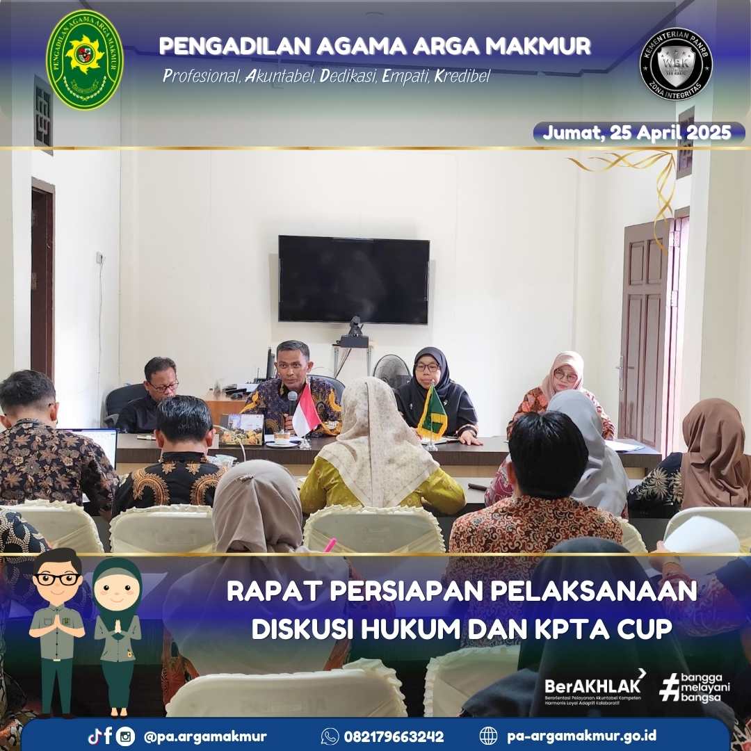 250425 Rapat Persiapan Diskusi Hukum dan KPTA CUP 1