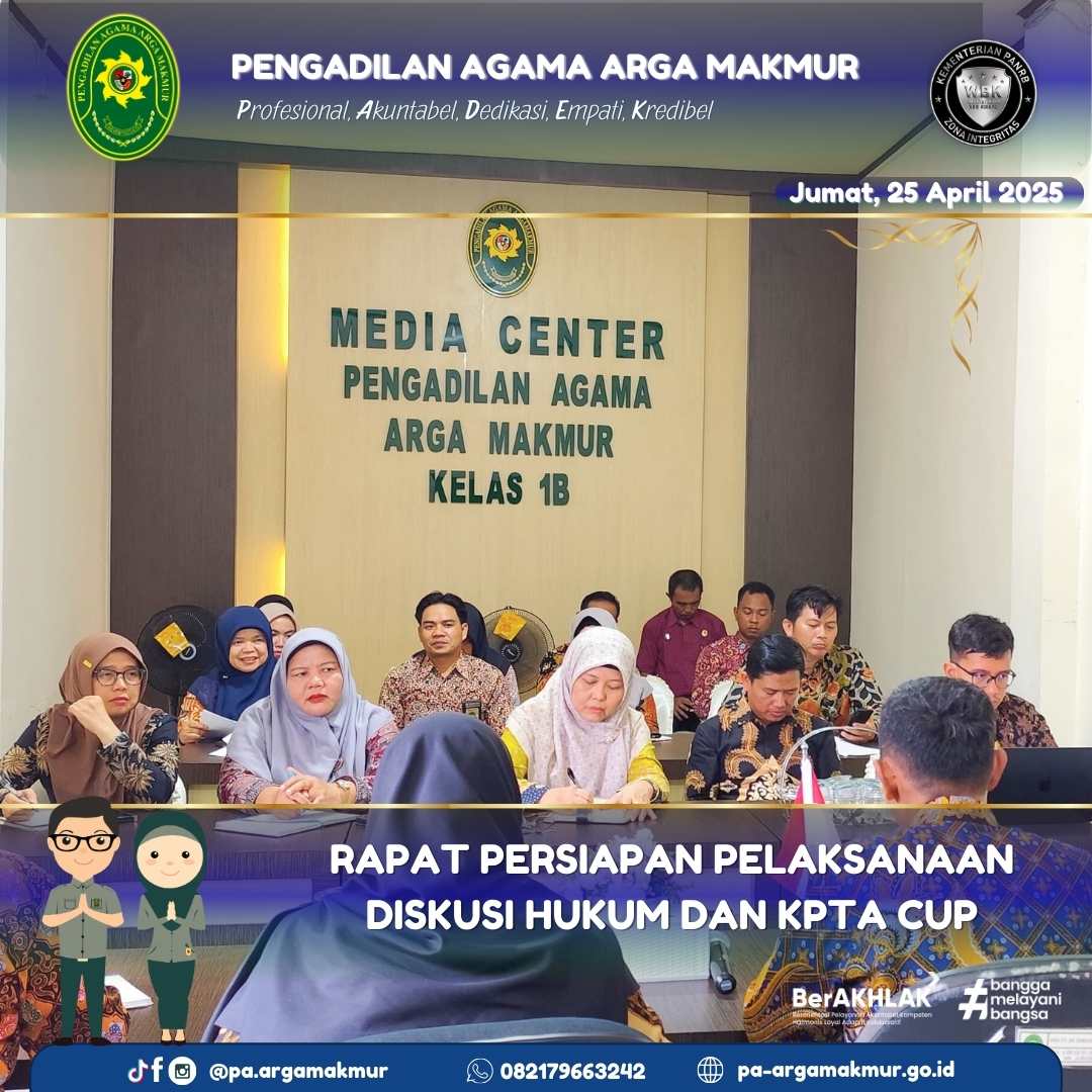 250425 Rapat Persiapan Diskusi Hukum dan KPTA CUP 2