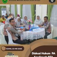 PA Arga Makmur menjadi Tuan Rumah Diskusi Hukum Wilayah I