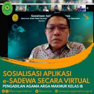 Sosialisasi Aplikasi e-sadewa