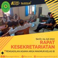 Rapat Monev Mingguan Bagian Kesekretariatan