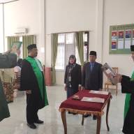 Pelantikan dan Pengambilan sumpah jabatan Wakil Ketua