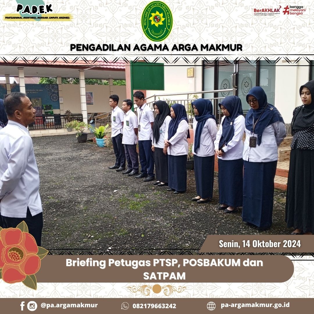 141024 Briefing PTSP dan POSBKAUM serta SATPAM 2