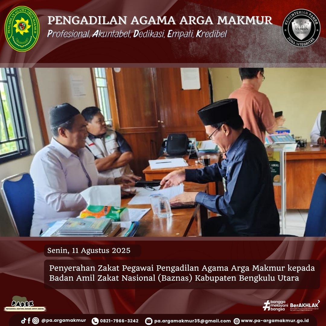 110825 Penyerahan Zakat ke BAZNAS 1