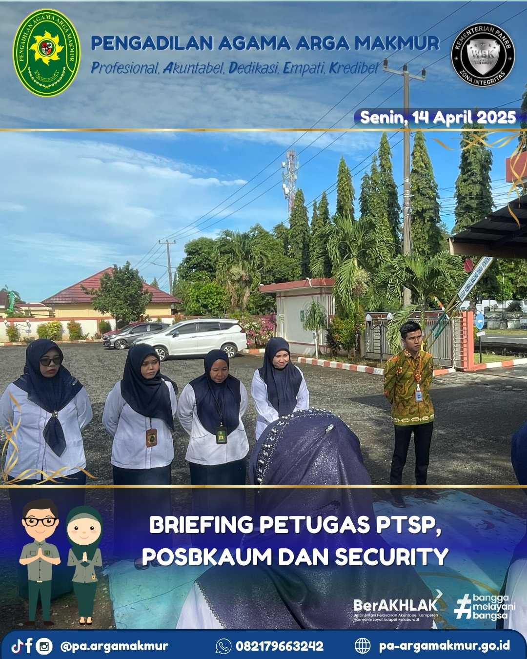 140425 Briefing Petugas PTSP POSBAKUM dan Security 2