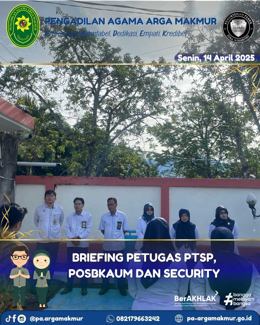 140425 Briefing Petugas PTSP POSBAKUM dan Security 4
