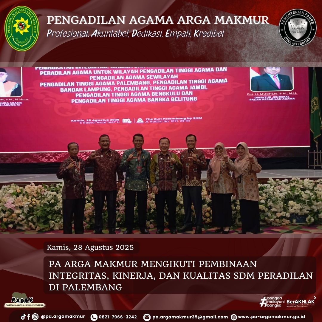 280825 mengikuti pembinaan integritas kinerja dan kualitas sdm peradilan di palembang 2