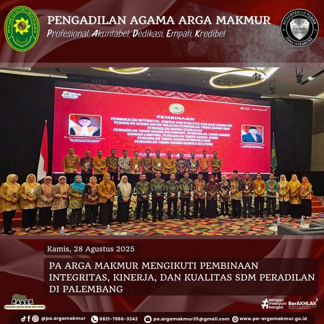 280825 mengikuti pembinaan integritas kinerja dan kualitas sdm peradilan di palembang 3