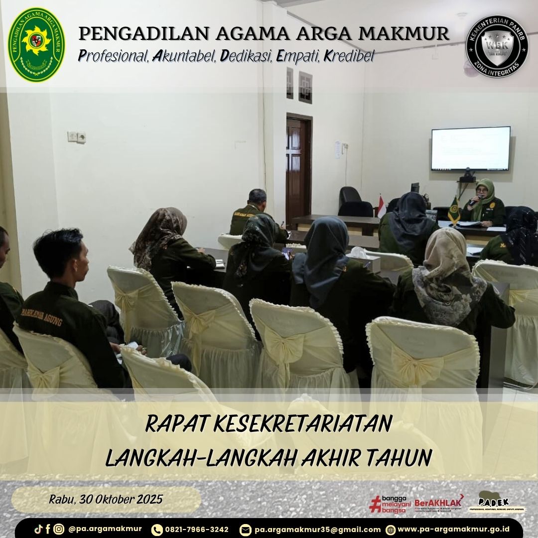 301025 Rapat Kesekretariatan Langkah Akhir Tahun 2