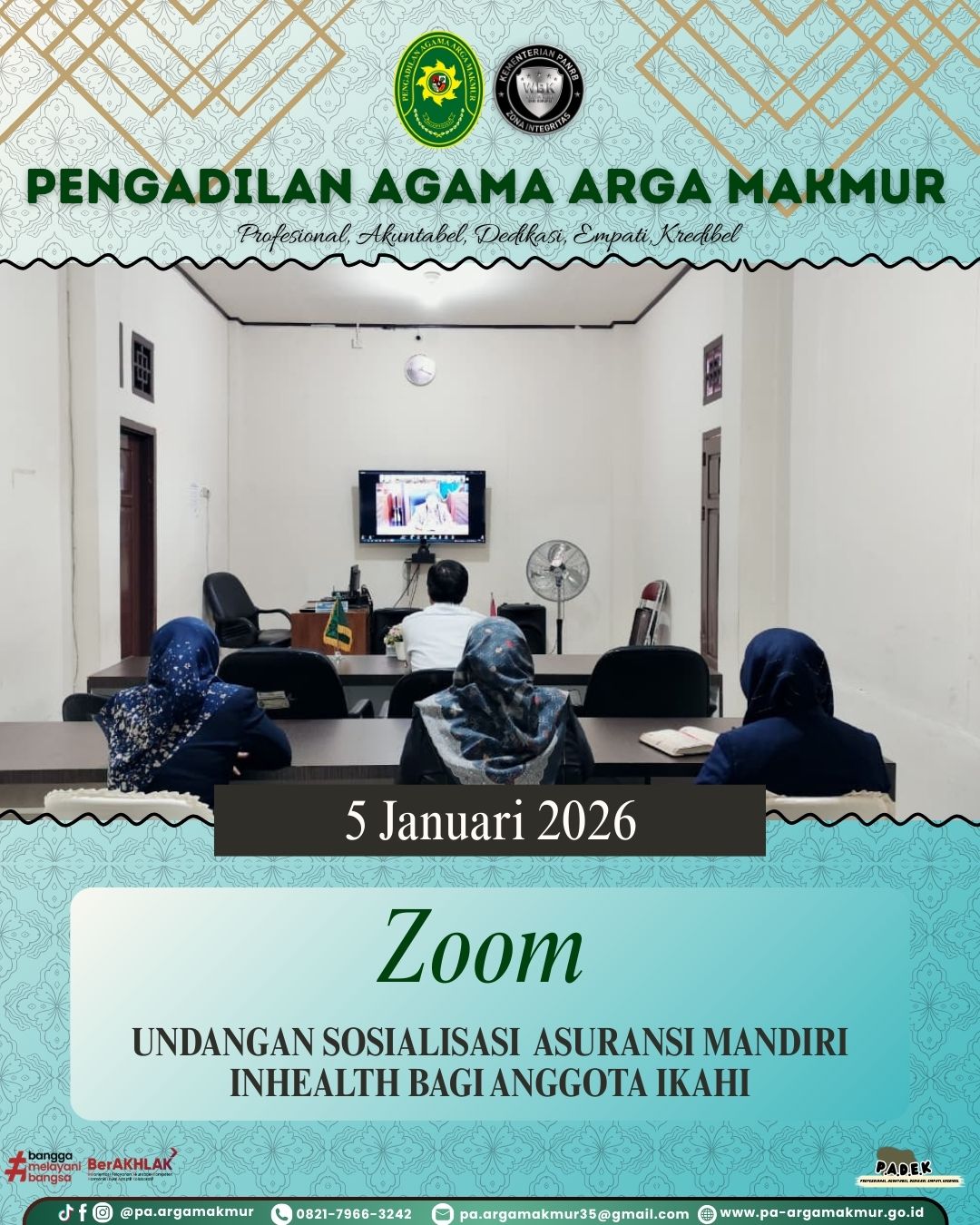 050126 Undangan Sosialisasi Asuransi Mandiri Inhealth bagi Anggota IKAHI 2