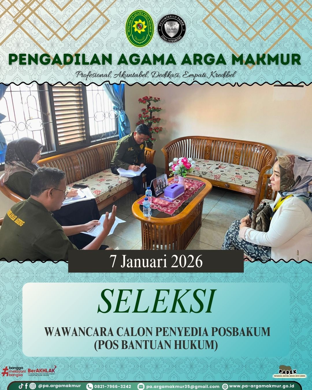 070126 seleksi wawancara calon penyedia posbakum 2