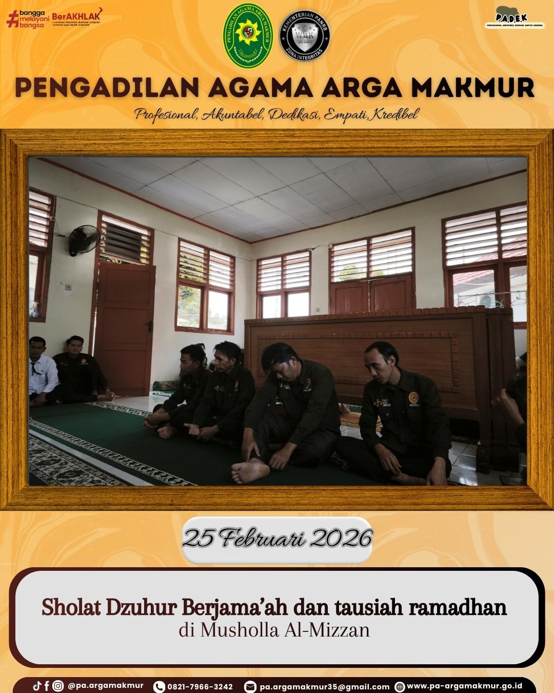 250226 Dzuhur berjamaah dan tausiah 2