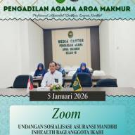 Ketua dan Para Hakim PA Arga Makmur Ikuti Sosialisasi Asuransi Mandiri Inhealth bagi Anggota IKAHI
