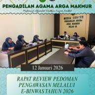 PA Arga Makmur Gelar Rapat Pedoman E-Binwas Tahun 2026