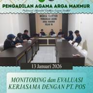 PA Arga Makmur Gelar Rapat Monitoring dan Evaluasi Bersama PT Pos Indonesia