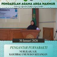 Pengantar Purna Tugas Kasubbag Umum dan Keuangan Pengadilan Agama Arga Makmur