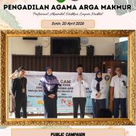 Ketua Pimpin Pelaksanaan Public Campaign di Lingkungan Pengadilan Agama Arga Makmur