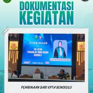 KETUA PENGADILAN TINGGI AGAMA BENGKULU BERIKAN PEMBINAAN KEPADA SELURUH SATUAN KERJA DI WILAYAH PTA BENGKULU